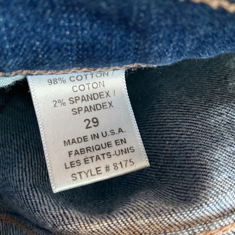 Free People Womens Blue High Rise Denim Straight Leg Jeans 30 x 27 Style 8175